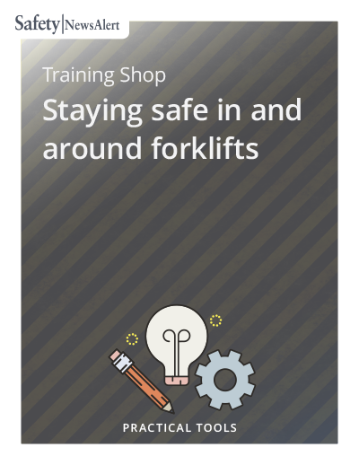 Training Shop Staying Safe In And Around Forklifts English Spanish Safety News Alert