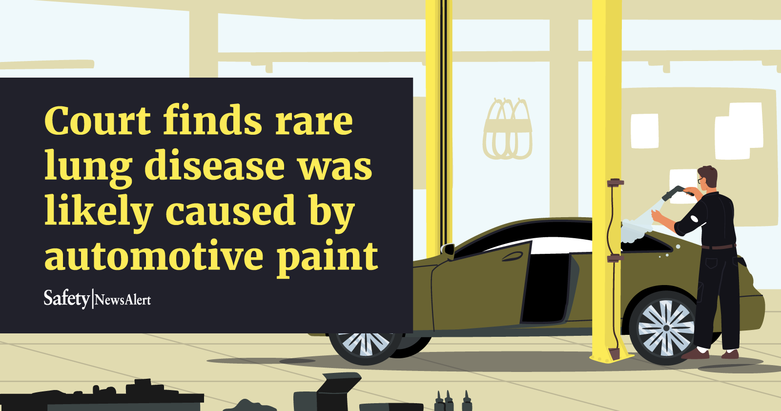 Court finds lung disease like caused by automotive paint